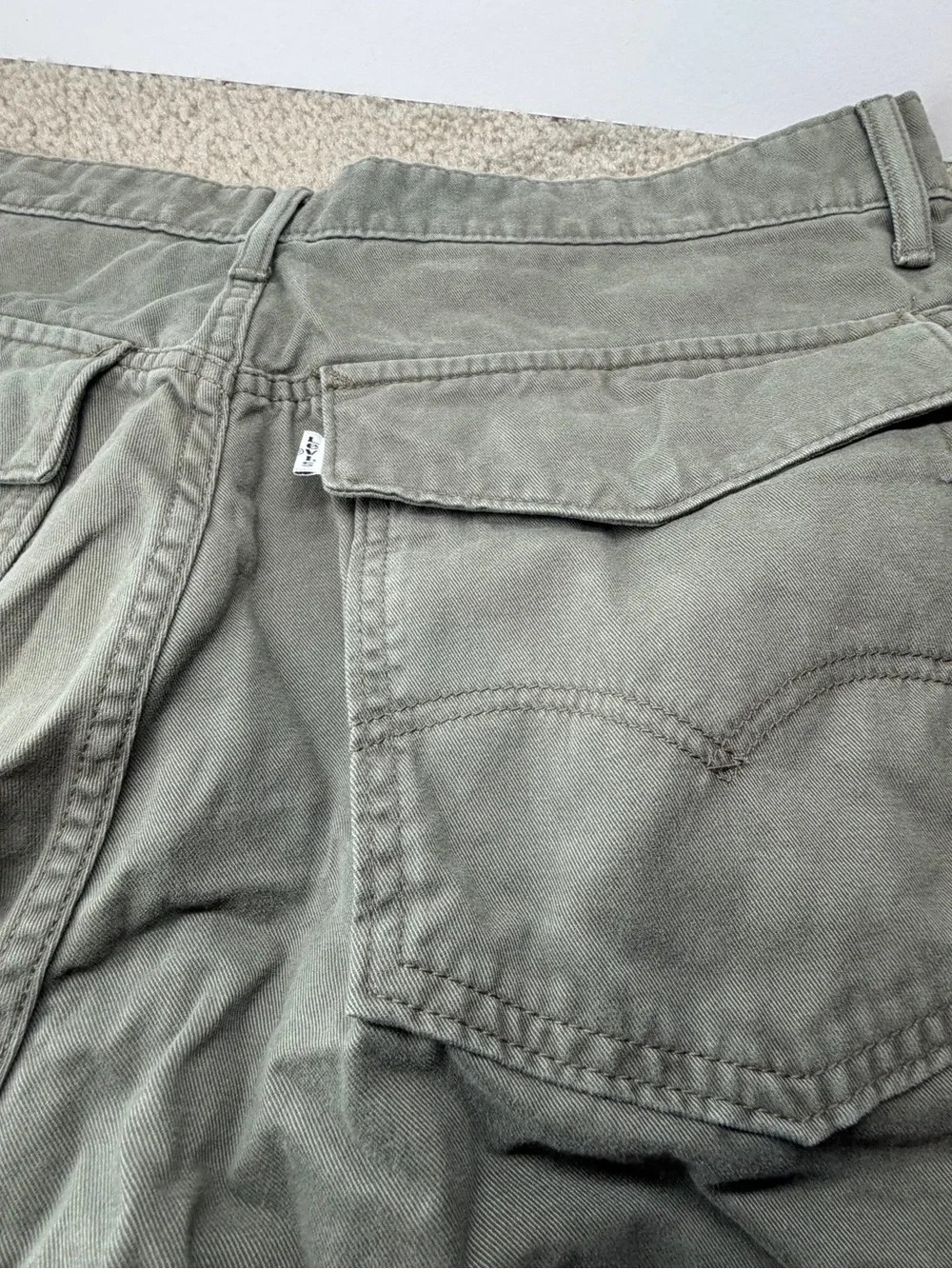 Levi's Men's Classic Cargo Utility Shorts – Olive Green Y2K Style